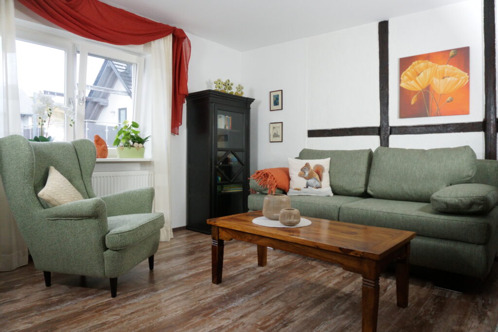 Gemütliche Sofaecke im Wohnzimmer